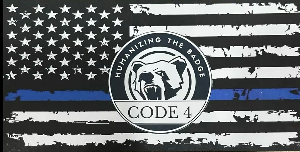 1 Bandera Thin Blue Line – USA