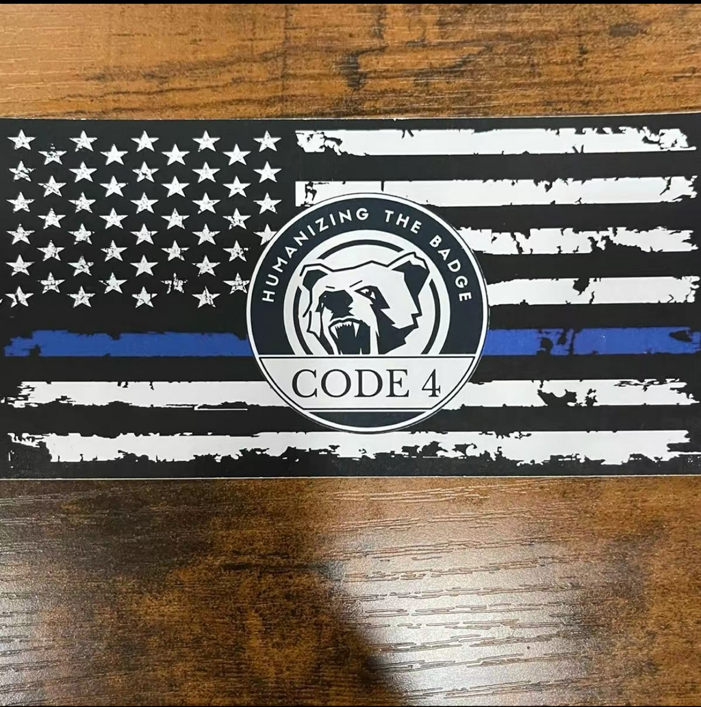 1 Bandera Thin Blue Line – USA
