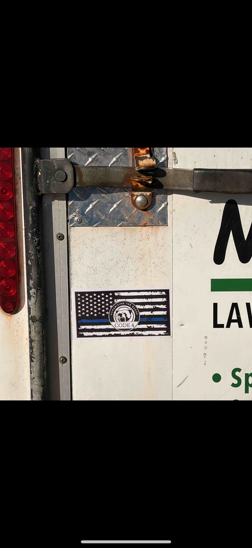 1 Bandera Thin Blue Line – USA